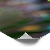 Kleurrijke Psychedelische fotografische bloem Poster (Hoek)