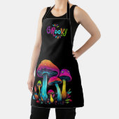 Kleurrijke psychedelische Groovy-paddenstoelen Schort (Insitu)