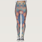 Kleurrijke psychedelische kaleidoscopische symmetr leggings (Voorkant)