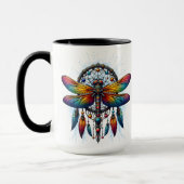 Kleurrijke Psychedelische Libelle Dreamcatcher Boh Mok (Links)