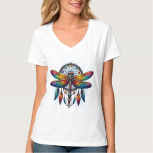Kleurrijke Psychedelische Libelle Dreamcatcher Boh