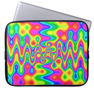 Kleurrijke Psychedelische Neoprene Laptophoes Laptop Sleeve