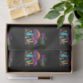 Kleurrijke psychedelische paddenstoelen tissuepapier (Geschenk)