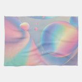 Kleurrijke psychedelische roze blauw Blauwgroen pa Theedoek (Horizontaal)