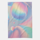 Kleurrijke psychedelische roze blauw Blauwgroen pa Theedoek (Verticaal)