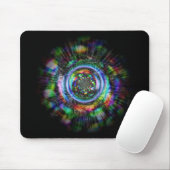 Kleurrijke psychedelische schets van een oog muismat (Met muis)