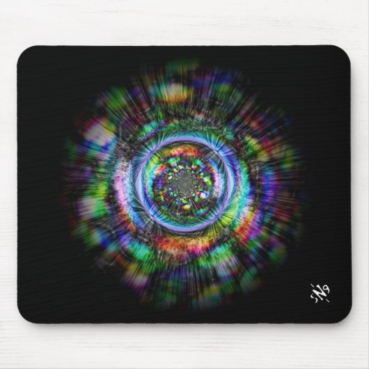 Kleurrijke psychedelische schets van een oog muismat (Voorkant)