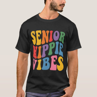 Kleurrijke Psychedelische Typografie T-shirt
