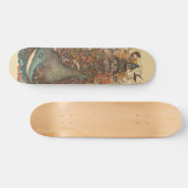 Kleurrijke psychedelische zeeen en vuurtoren persoonlijk skateboard (Horizontaal)