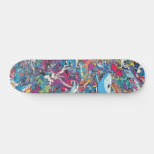 Kleurrijke psychedelische zeeen persoonlijk skateboard (Horizontaal)