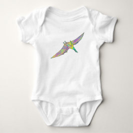 Kleurrijke Pterodactylus Schattige Baby Dinosaurus Romper