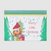 Kleurrijke puppy hond tissuepapier (Voorkant)