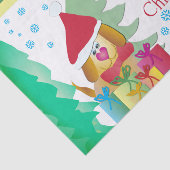 Kleurrijke puppy hond tissuepapier (Detail)