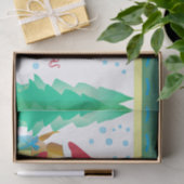 Kleurrijke puppy hond tissuepapier (Geschenk)