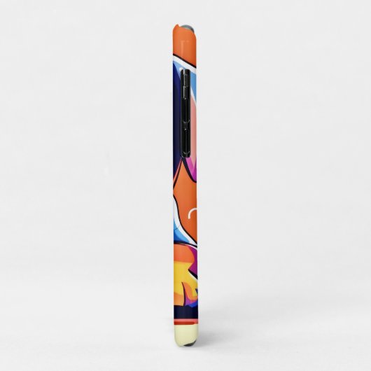 Kleurrijke puppy kunstwerk Case-Mate iPhone case (Achterkant/links)