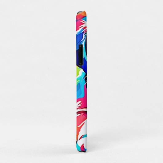 Kleurrijke puppy kunstwerk Case-Mate iPhone case (Achterkant/rechts)