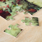 kleurrijke puzzel met kat & kop thee (Zijkant)