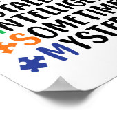 Kleurrijke Puzzel Stuk Autisme Ondersteuning Poster (Hoek)