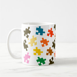 Kleurrijke Puzzel Stuk Mok voor Creativiteit en Fu
