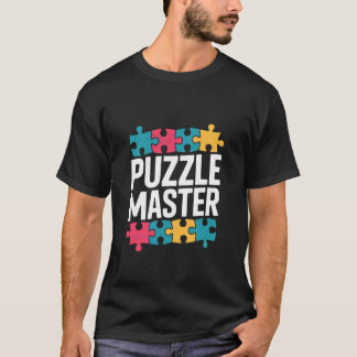 Kleurrijke Puzzelstukken van Puzzelmeester T-shirt