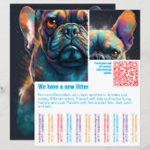 kleurrijke QR-code afscheurtemplate (Voorkant / Achterkant)