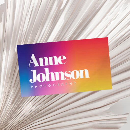 Kleurrijke QR Code Fotograaf Visitekaartje