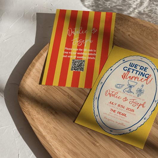 Kleurrijke QR-code geïllustreerde handgetekende br Kaart