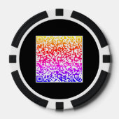 Kleurrijke QR Code Scan Poker Chips - Kies kleuren (Voorkant)