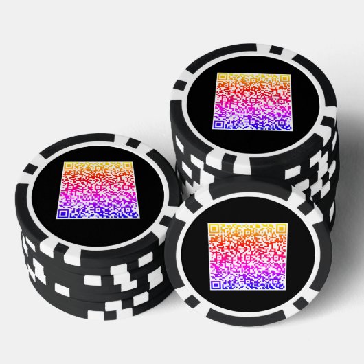 Kleurrijke QR Code Scan Poker Chips - Kies kleuren (Opstapeling)