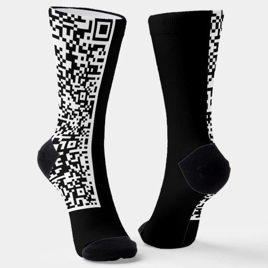 Kleurrijke QR Code Scan Sokken - Kies kleuren (Gebogen)