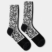 Kleurrijke QR Code Scan Sokken - Kies kleuren (Rechts)