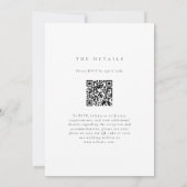 Kleurrijke QR-code wilde bloem-huwelijk Kaart (Achterkant)