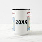 Kleurrijke Quantum Mechanics Building Mok (Midden)