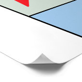 Kleurrijke Quantum Mechanics Building Poster (Hoek)