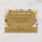 Kleurrijke Quatrefoil - Salon Loyalty Rewards Kaar (Achterkant)