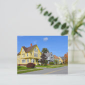 Kleurrijke Queen Anne Revival Huizen, Vermont Briefkaart (Staand voorkant)