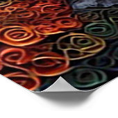 Kleurrijke Quilling Art van het Schilderachtig Her Poster (Hoek)