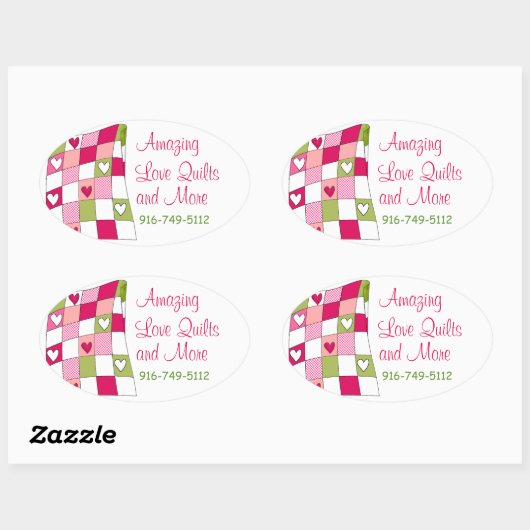 Kleurrijke Quilting Business Custom Sticker (Vel)