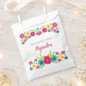 Kleurrijke Quinceañera Mexicaanse bloemen Papieren Bedankzakje (Geknipt)