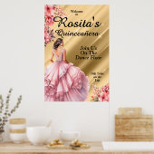 Kleurrijke Quinceanera Poster (Keuken)