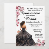 Kleurrijke Quinceanera uitnodiging (Voorkant / Achterkant)