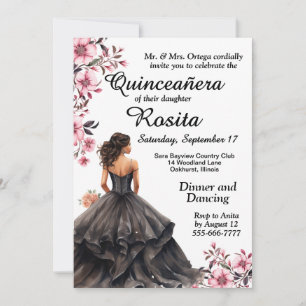 Kleurrijke Quinceanera uitnodiging