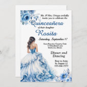 Kleurrijke Quinceanera uitnodiging (Voorkant / Achterkant)