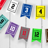 Kleurrijke Race Paard Nummers Derby Party Decorati Vlaggetjes