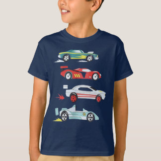 Kleurrijke Raceauto Collectie Jongens T-Shirt