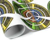 Kleurrijke Radial Art Print Cadeaupapier (Rol Hoek)