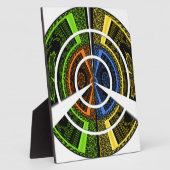 Kleurrijke Radial Art Print Fotoplaat (Zijkant)