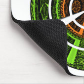 Kleurrijke Radial Art Print Muismat (Hoek)