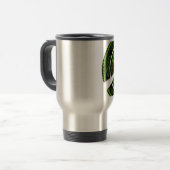 Kleurrijke Radial Art Print Reisbeker (Voorkant links)