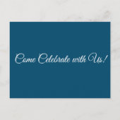 Kleurrijke Rainbow Baby Shower Uitnodigingen (Achterkant)